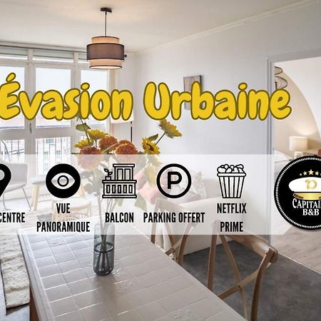Appartamento Evasion Urbaine - Vue Panoramique - Proche Gare Troyes Esterno foto