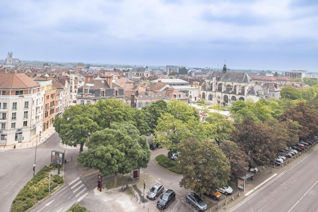 Appartamento Evasion Urbaine - Vue Panoramique - Proche Gare Troyes Esterno foto