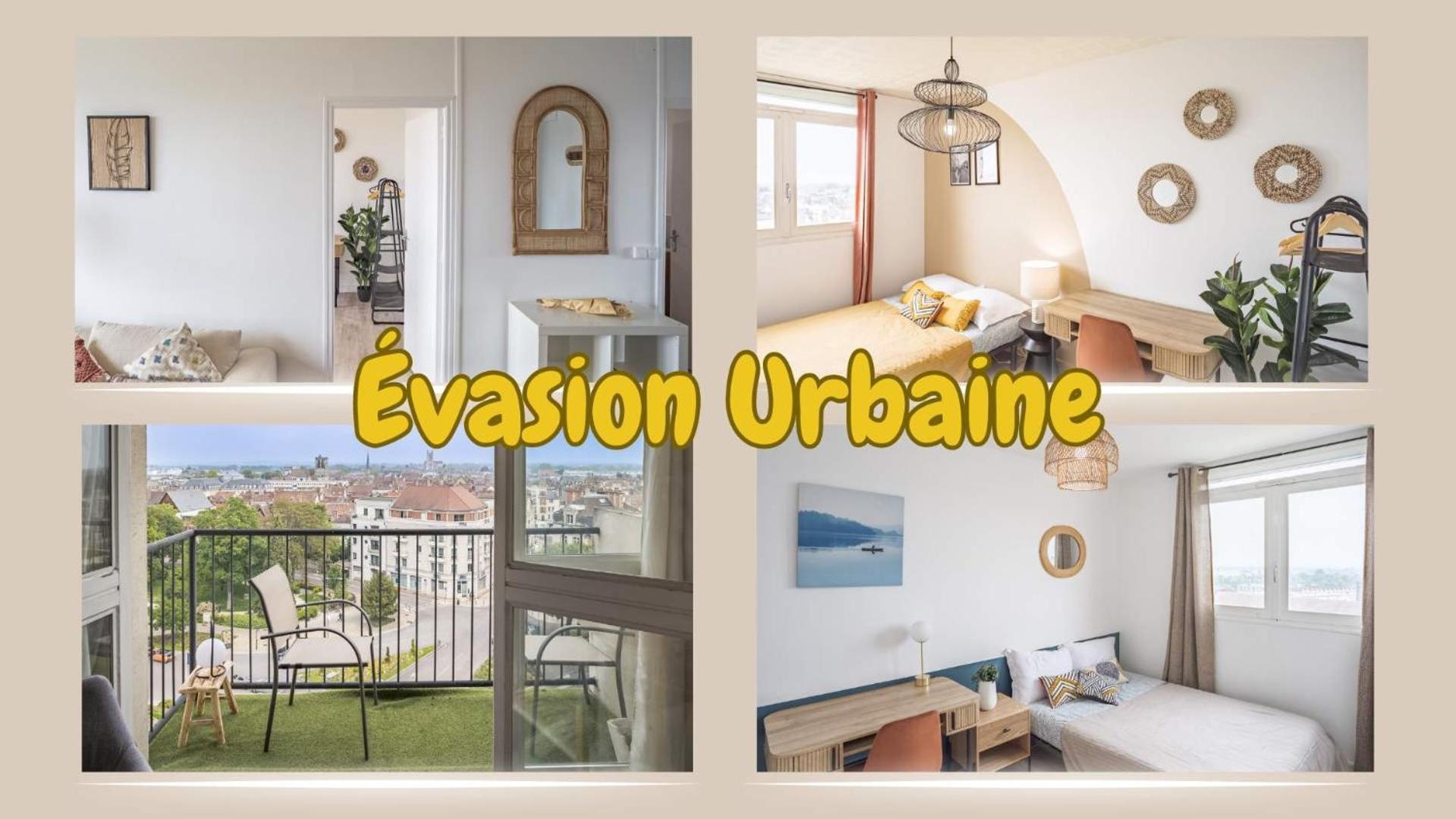 Appartamento Evasion Urbaine - Vue Panoramique - Proche Gare Troyes Esterno foto